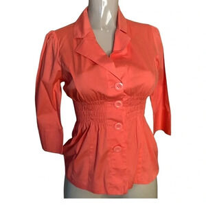 Antilia Femme 3/4 Sleeve Button Top Size Small (Preowned)